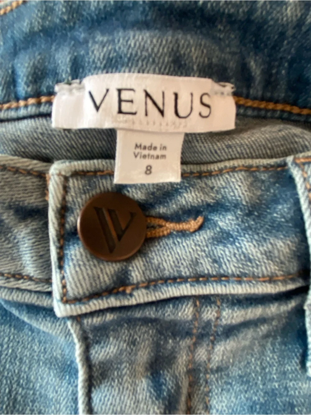 Venus Women's Denim/Jean Skirt with Front Slit